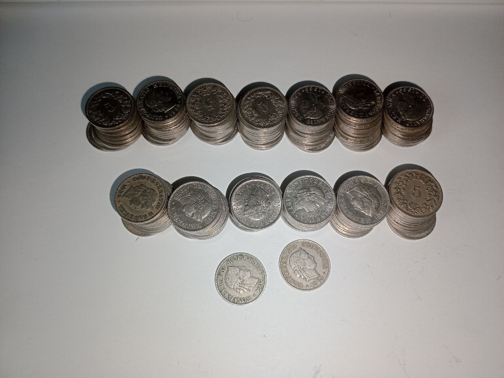 Tutti le monete: 132 x 5 RAPPEN 1907-80 – Usato da Windisch venduto da muratori4000
