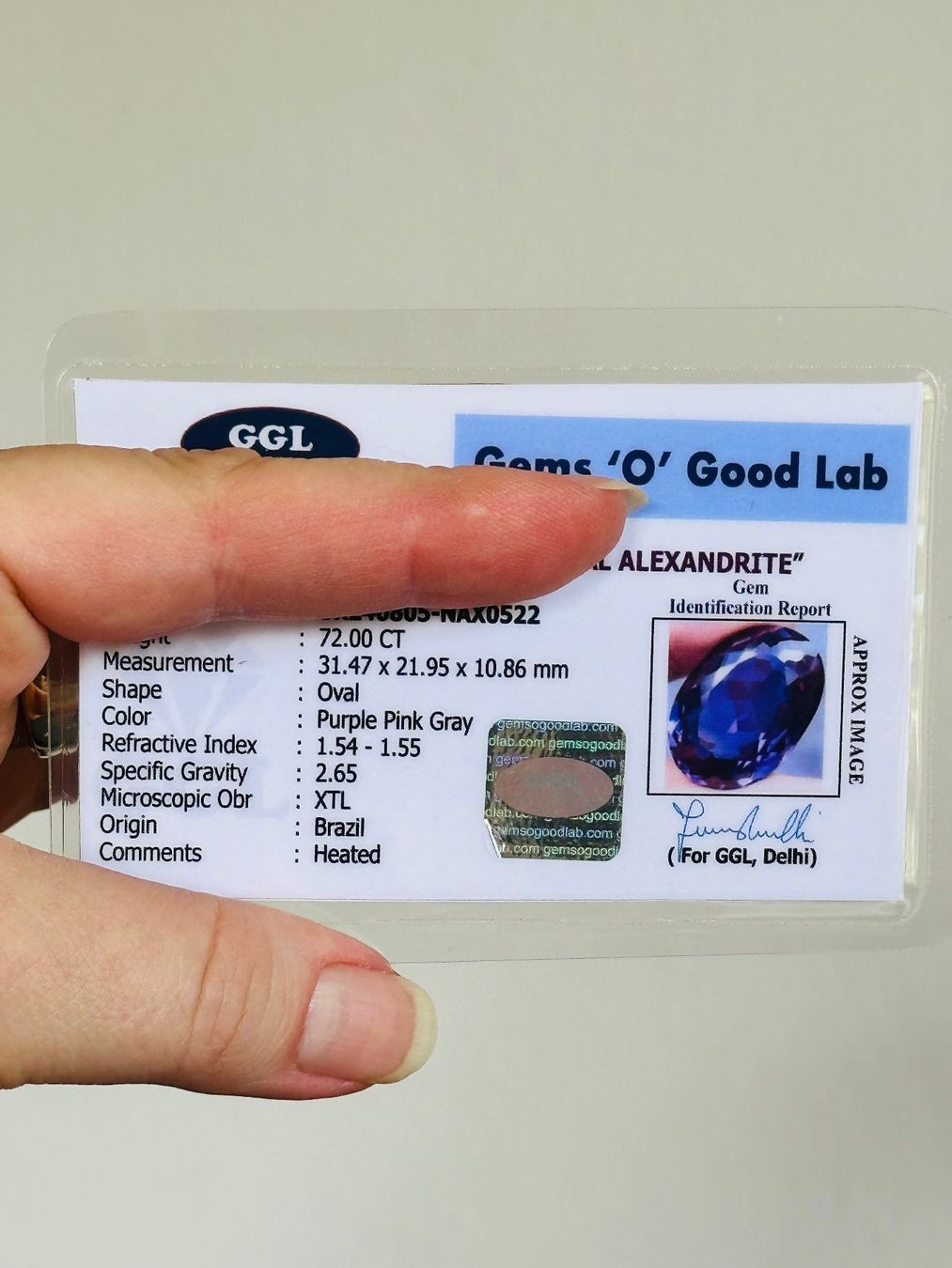 Pietre preziose: 72..00 Ct Certified – Nuovo e nell'imballaggio originale da Genève venduto da AWWA 9