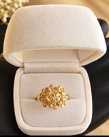 Flower ring,18k japan gold
