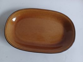 RÖSSLER Große Platte karamellfarbene 28x18 cm -C45