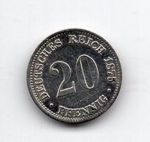 (1403) DE, 20 Pfennig 1875, top stgl
