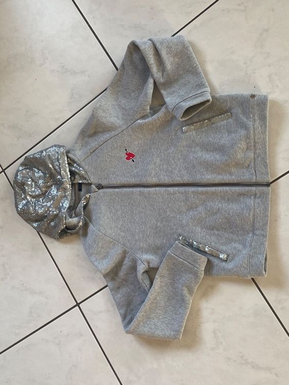 Sweat Polaire IKKS Pour Fille - Taille 12 Ans, Couleur Noire, Manches Longues, Excellent état Occasion