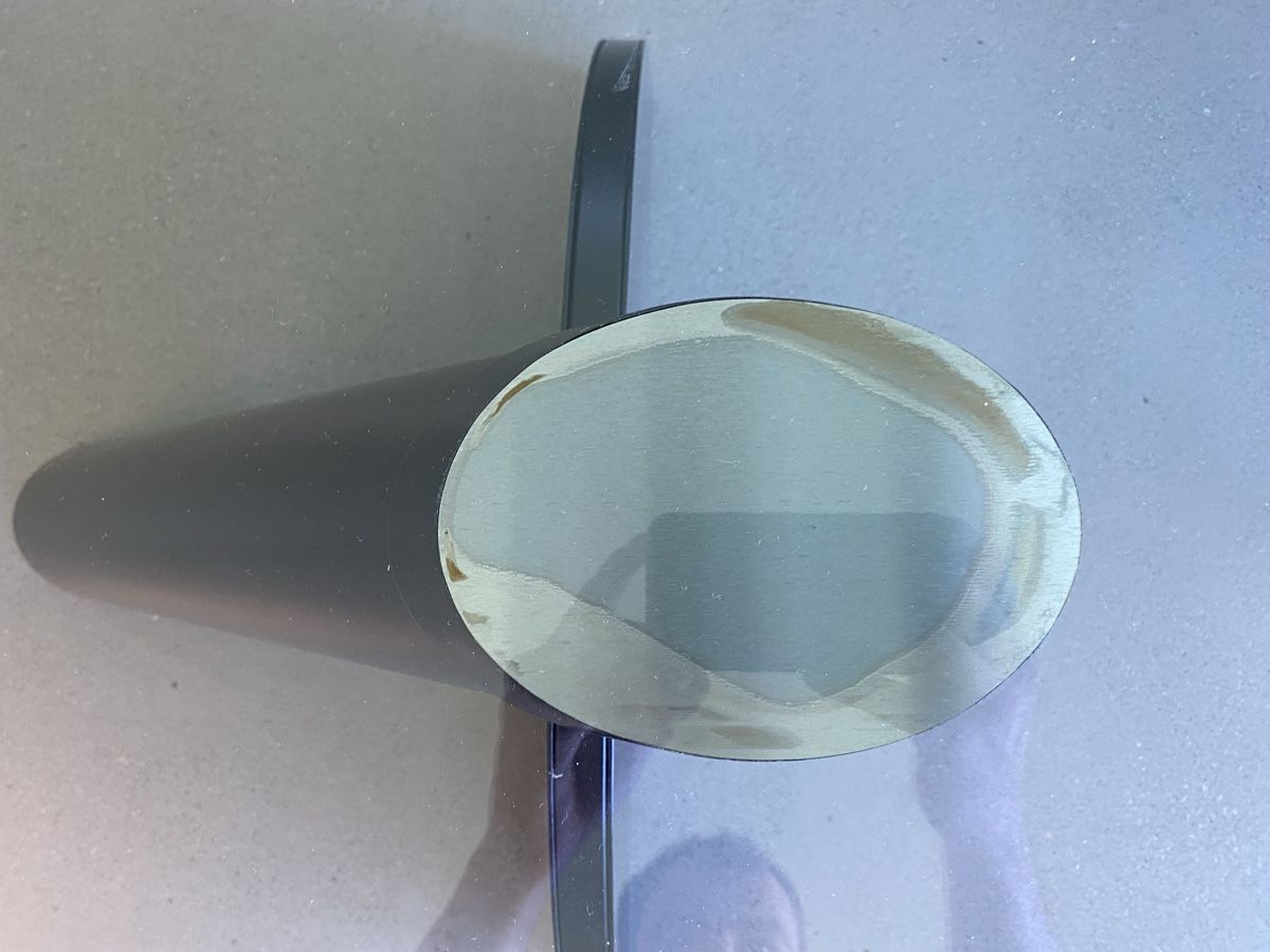 Tavoli: Couchtisch oval Glas mit schwarzem Gestell – Usato da Luzern venduto da TTMaster 1