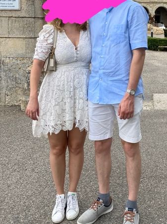 Robe dentelle blanche The Kooples T2 été mariage bohème