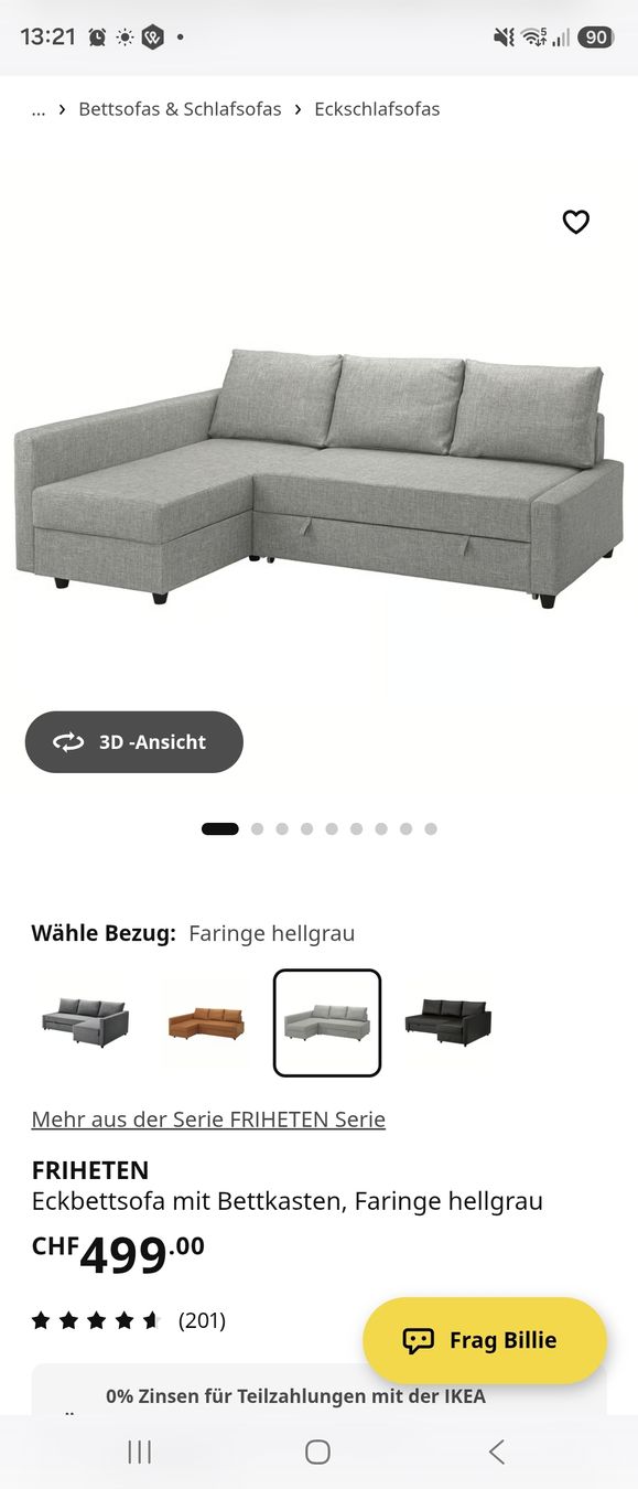 Ikea Divani: Bettsofa Friheten beige / hellgrau – Usato da Wangen b. Olten venduto da Bachweg04 4