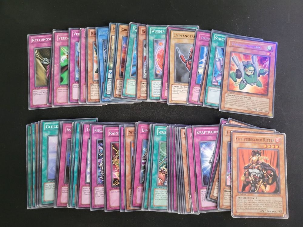 50 Yugioh Karten Mit 1 Dunkler Magier - Deutsch