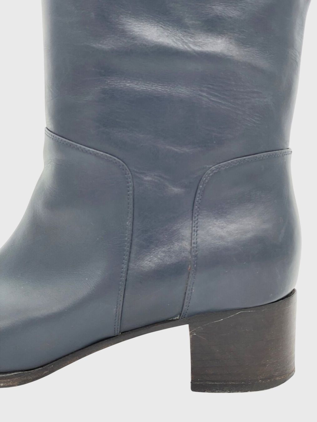 Sergio Rossi Scarpe da donna: Sergio Rossi Leather Stiefel EU 39.5 Blau – Usato da Zürich venduto da shoe_shop 4