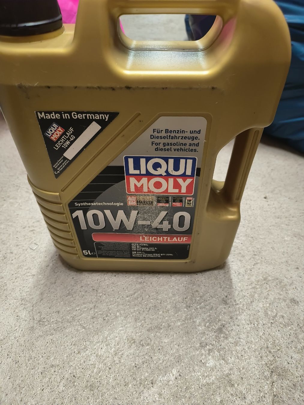 Liqui Moly Oli & Additivi: Ligui moly 10w 40 Motor öl – Nuovo e nell'imballaggio originale da Basel venduto da sinenn 1