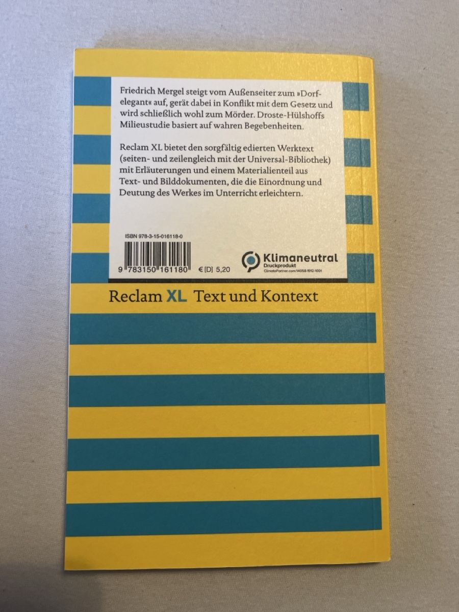 Livres: Die Judenbuche - Annette von Droste-Hülshoff – Neuf (Voir description) à Wettingen par ele_n8lj 2