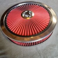 Luftfilter Sportluftfilter rund chrom für 5 1/8" Vergaser