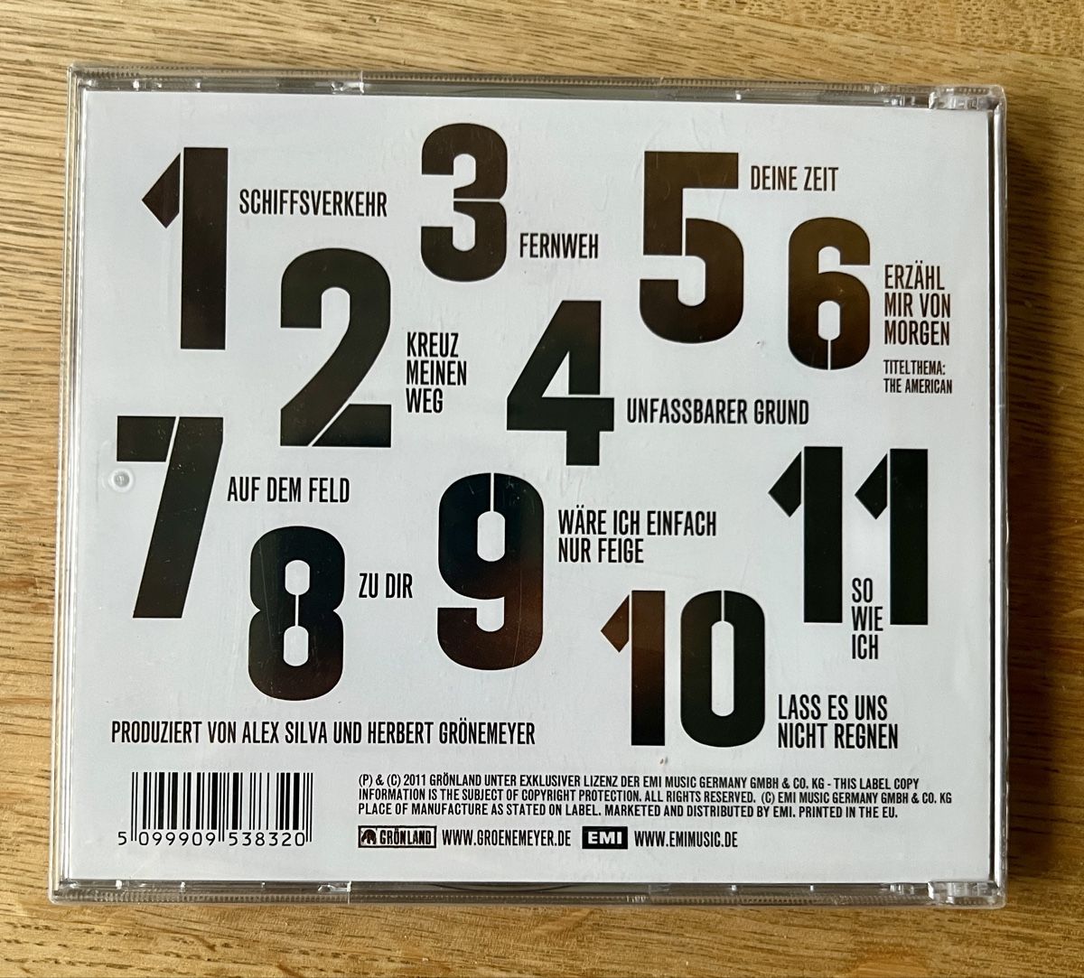 CD: Grönemeyer Schiffsverkehr CD Originalverpackt – Nuovo e nell'imballaggio originale da Baden venduto da studiOli 1