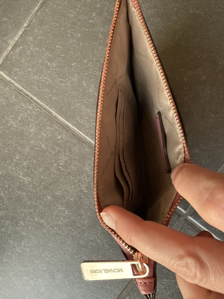 Michael Kors Borse da donna: Michael Kors Leder Organizer Pouch Rosa Roségold – Nuovo (secondo la descrizione) da Genève venduto da mimi479247 4