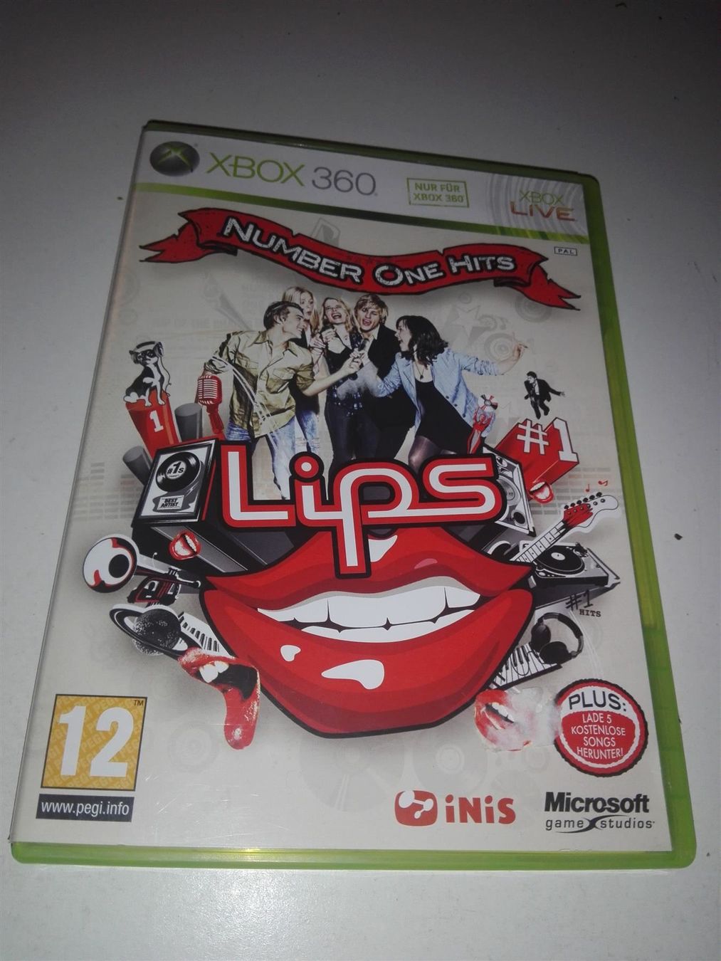 Microsoft Giochi: Number One Hits - Lips   (X-Box360) – Usato da St.Galllen venduto da elkaphone
