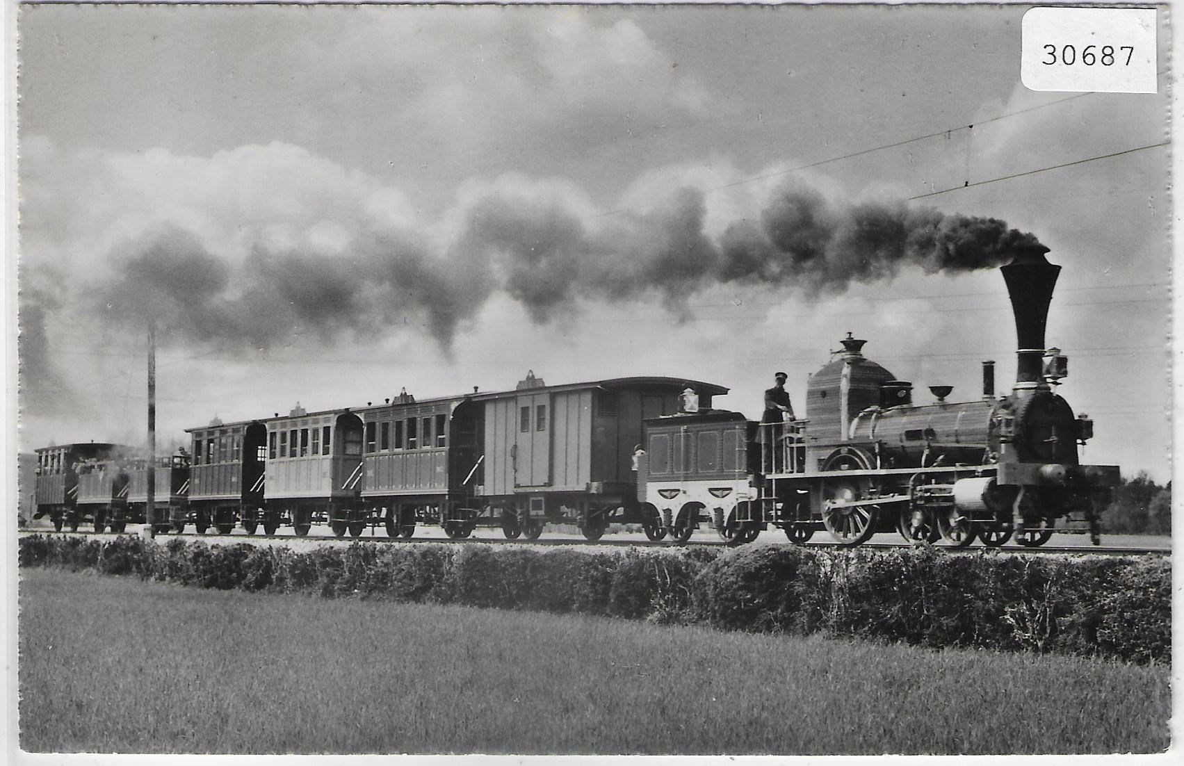 Cartoline postali: Spanisch-Brötli-Bahn - 1847-1947 – Usato da Ettingen venduto da Kartenplanet
