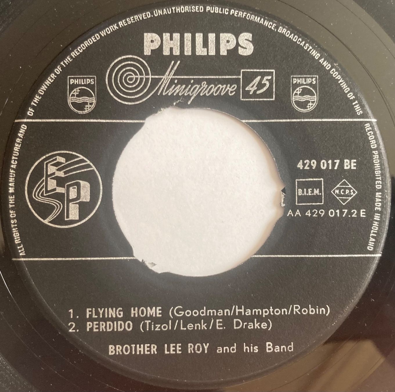 Vinyles: BROTHER LEE ROY AND HIS BAND - WIRE WHEELS – D'occasion à Poliez-Pittet par Newtown-Records 2
