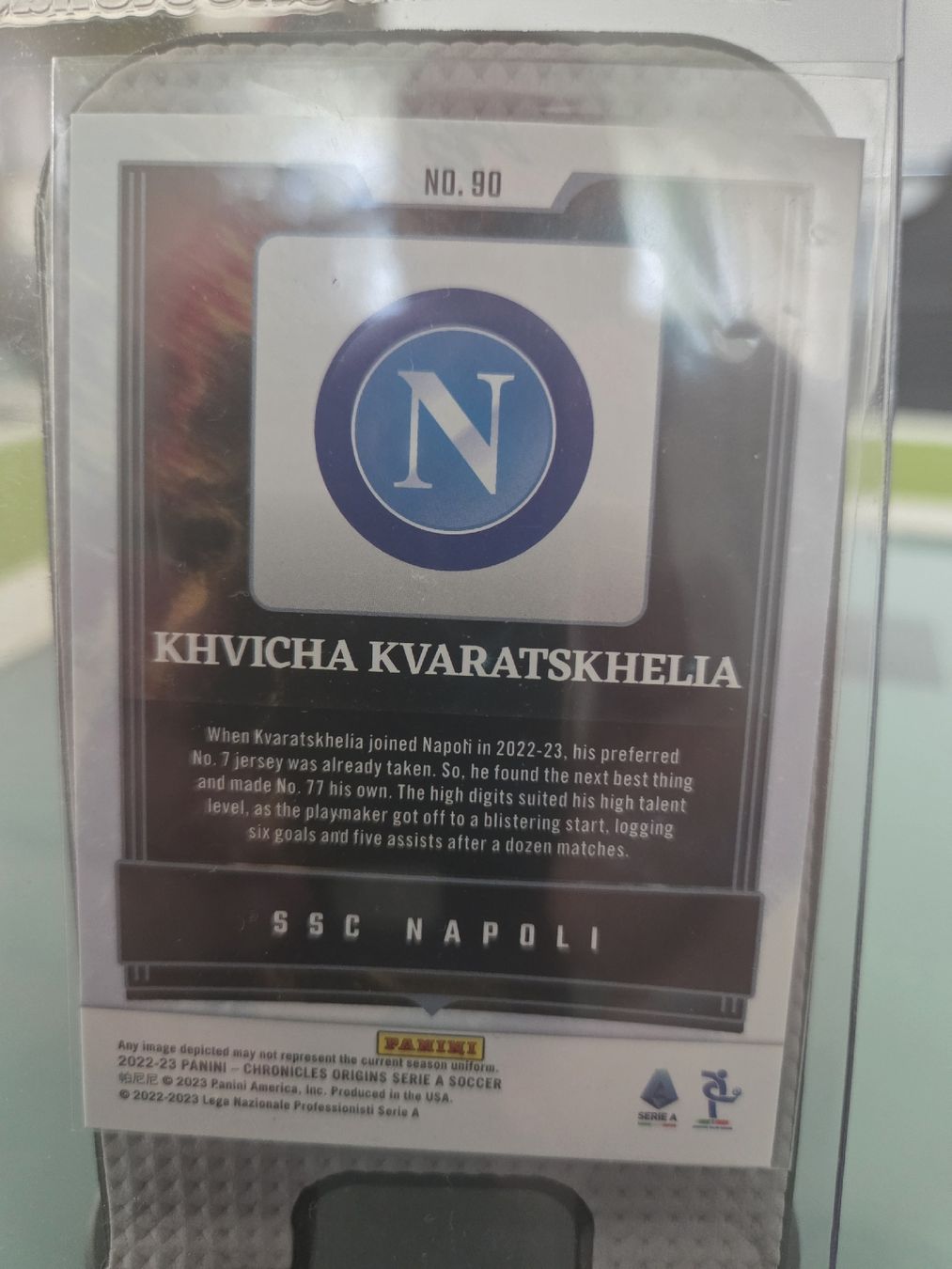 Panini Carte collezionabili: Kvaratskhelia Rookie Origin – Usato da Frick venduto da JArc 1