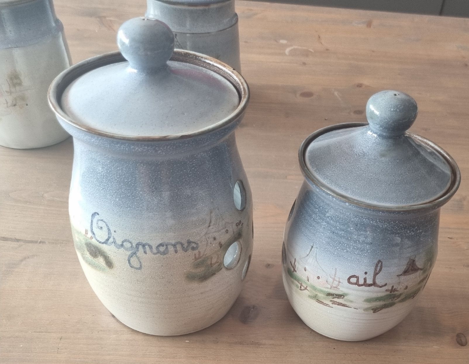 Services de table: 4 pots conservation Grès Vintage Thierry Chatal Robert ATCH – D'occasion à Grand-Lancy par Evelyne010 3