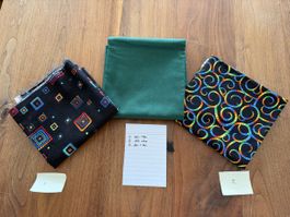 Stoff-Packet schwarz/grün