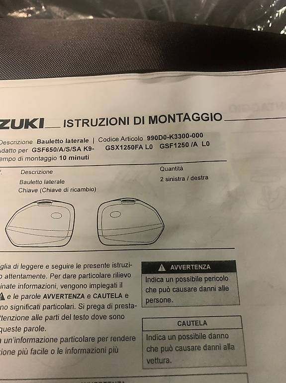 Sacs: suzuki Innentasche – D'occasion à Volketswil par mascalzone-latino 2