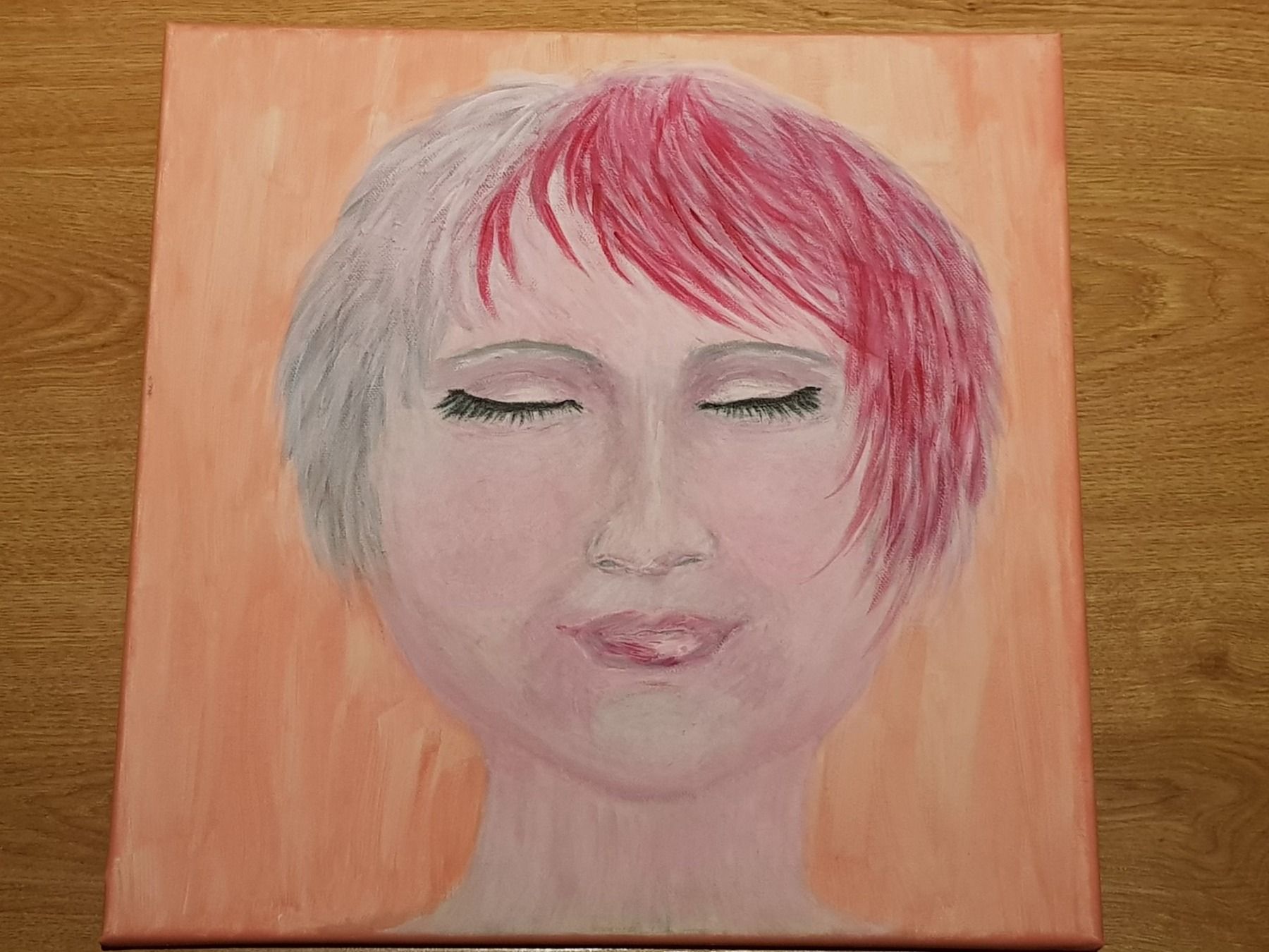 Gemälde: Painting: "Contentment", 40 x 40 cm canvas frame – Neu und originalverpackt aus Turbenthal von viw_48fr