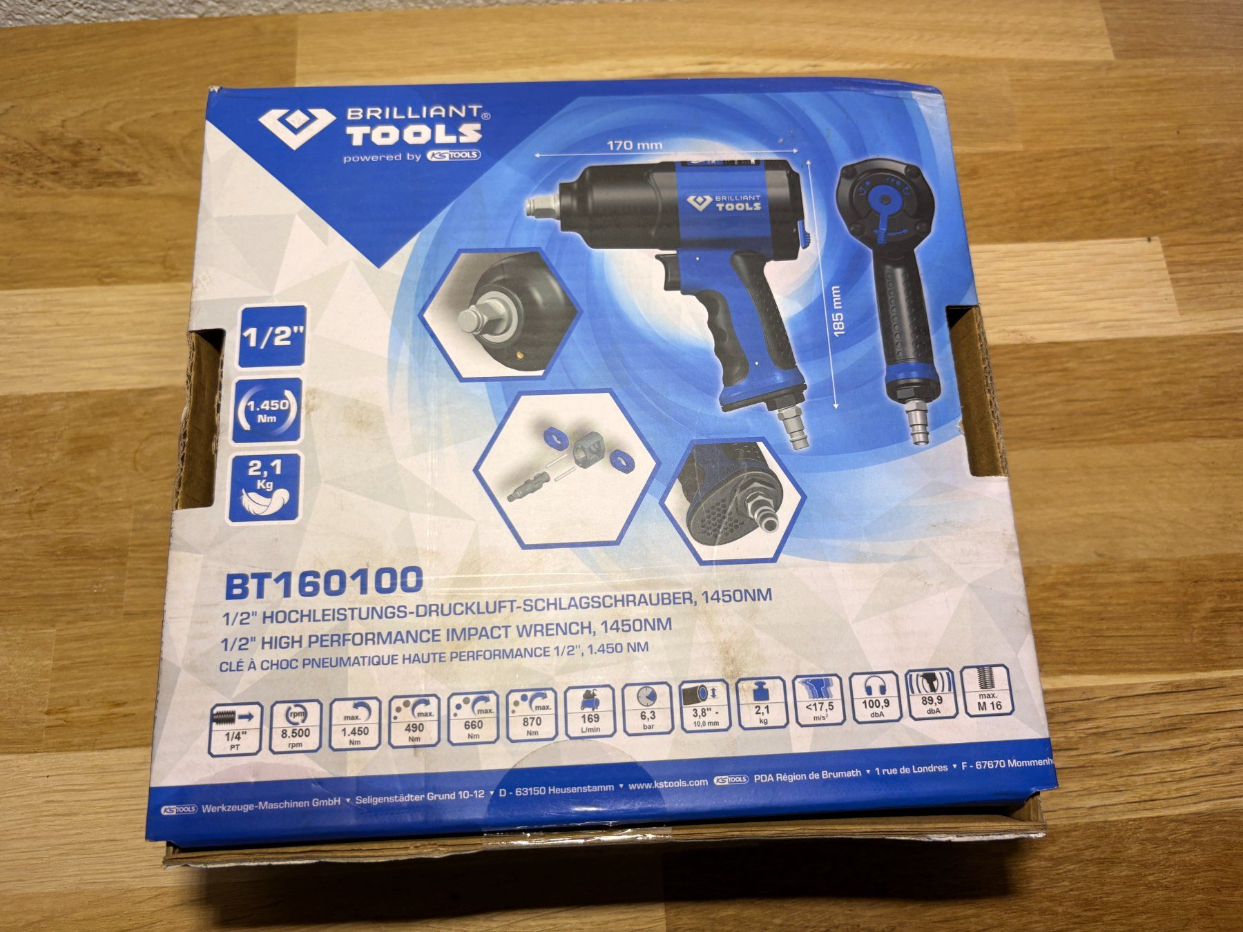 Tutti gli attrezzi: Druckluft Schlagschrauber 1450 Nm Brilliant Tools BT160100 – Usato da Adlikon b.Regensdf venduto da Cappo 7
