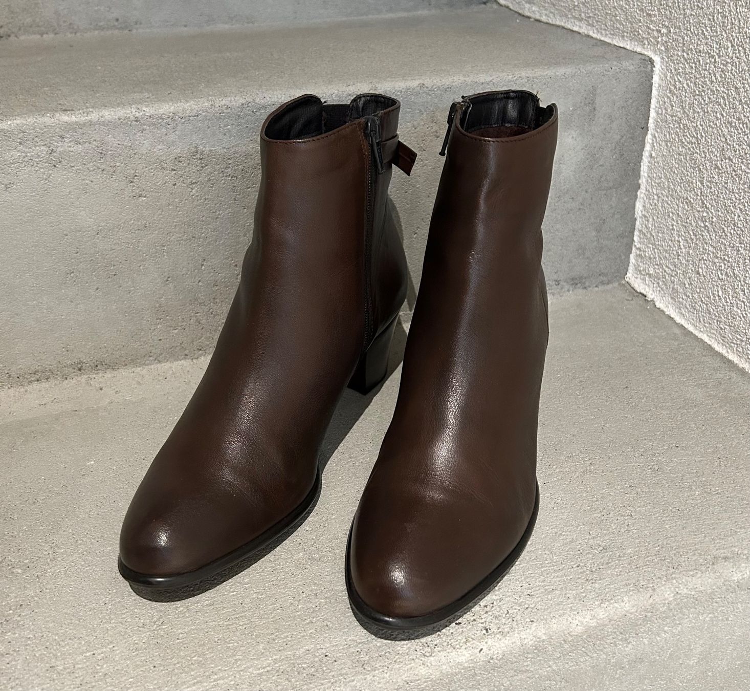 Damenschuhe: Lederstiefeletten braun Gr.38 – Neu (gemäss Beschreibung) aus  von  1