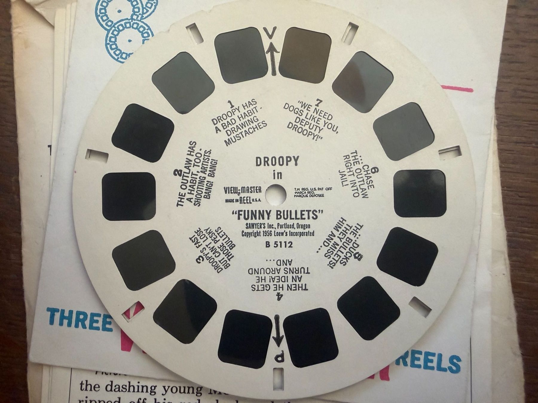 View-master Giocattoli: View-Master 3D: Nr. B 511 Tom + Jerry - Droopy - Spike&Tyke – Usato da Tegerfelden venduto da siebenmacky 5