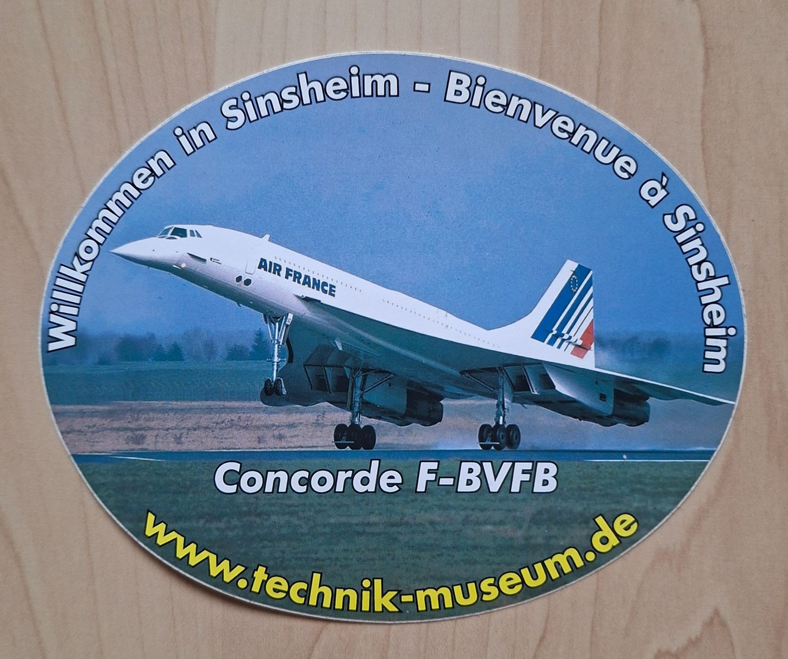 Sticker: Concorde F-BVFB Sticker Sinsheim – Usato da Siebnen venduto da Leissav