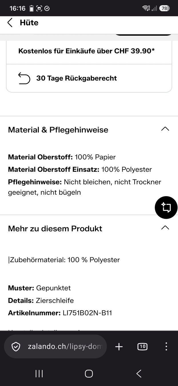 Copricapi, berretti & cappellini: Damenhut m. Schleife – Nuovo (secondo la descrizione) da Wetzikon ZH venduto da voprar 4