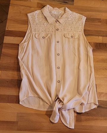 Top Bluse Rosa Sommer Spitze