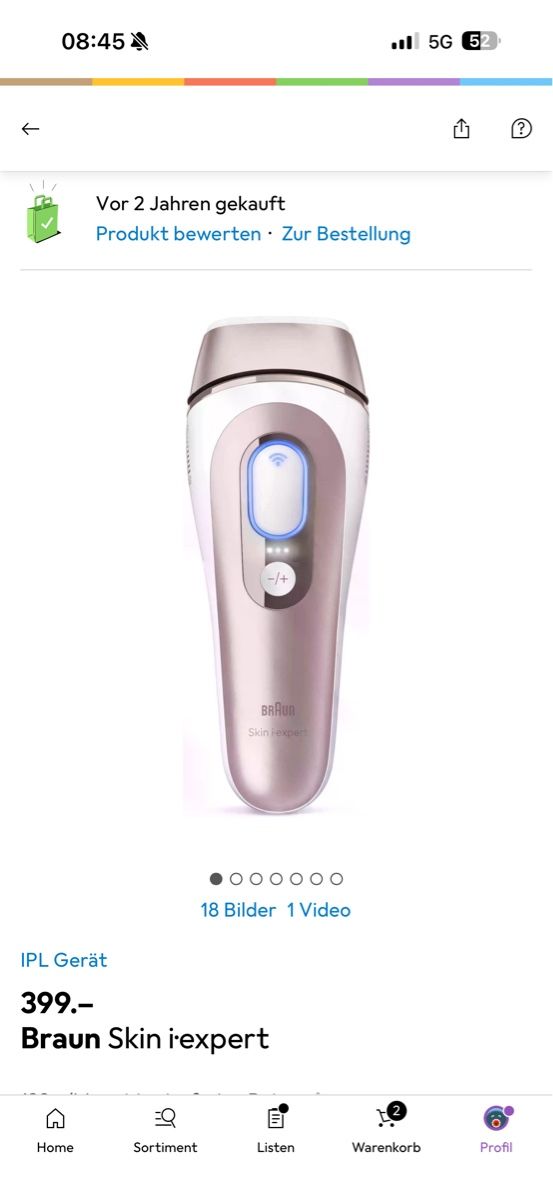 Braun Rasoi & Lamette da barba: Braun skin i•expert / IPL Haarentfernung – Nuovo (secondo la descrizione) da Erlinsbach SO venduto da Veelvet42