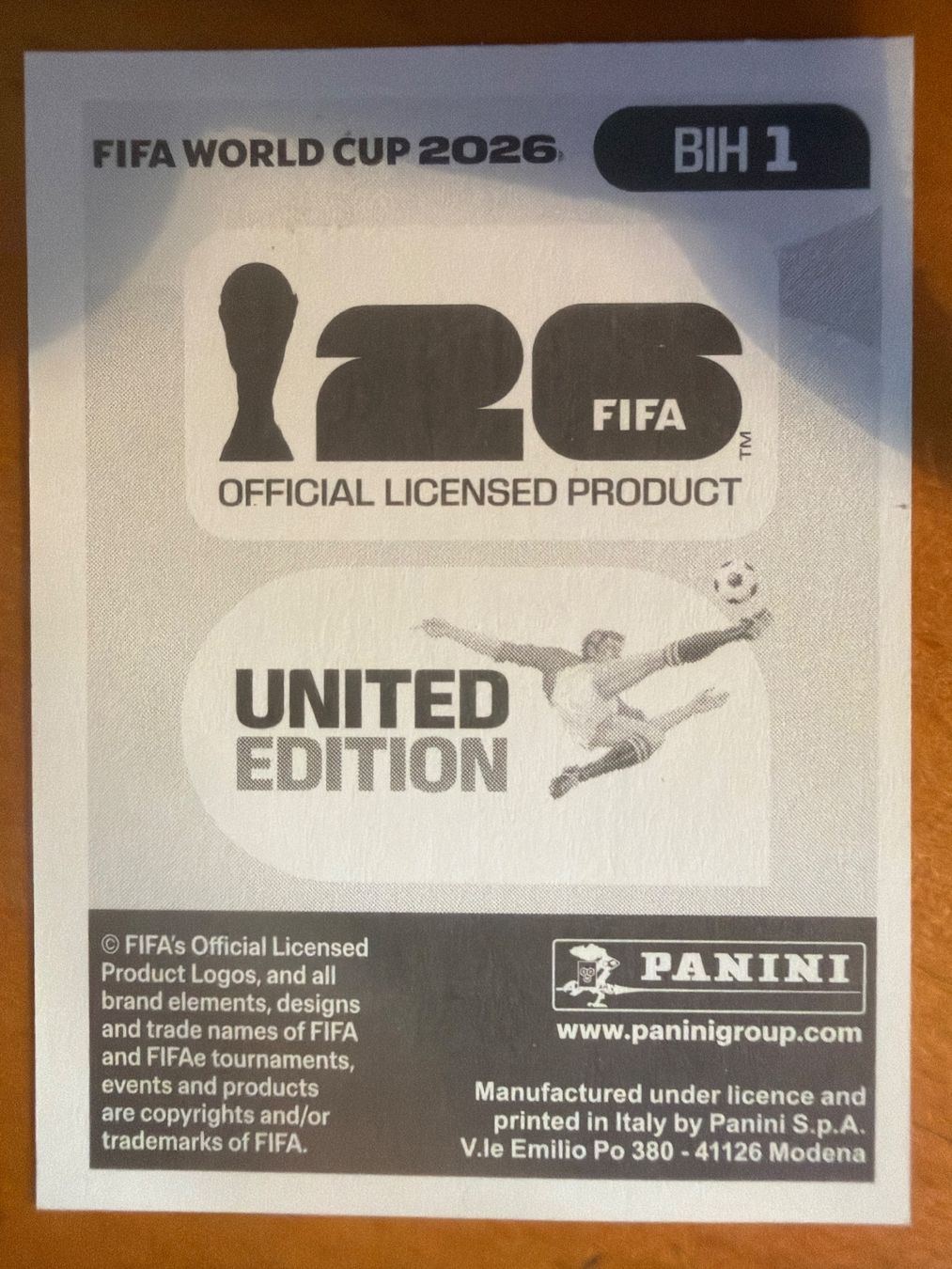 Panini Carte collezionabili: Panini BIH1 – Nuovo (secondo la descrizione) da Susten venduto da Rechnun 1