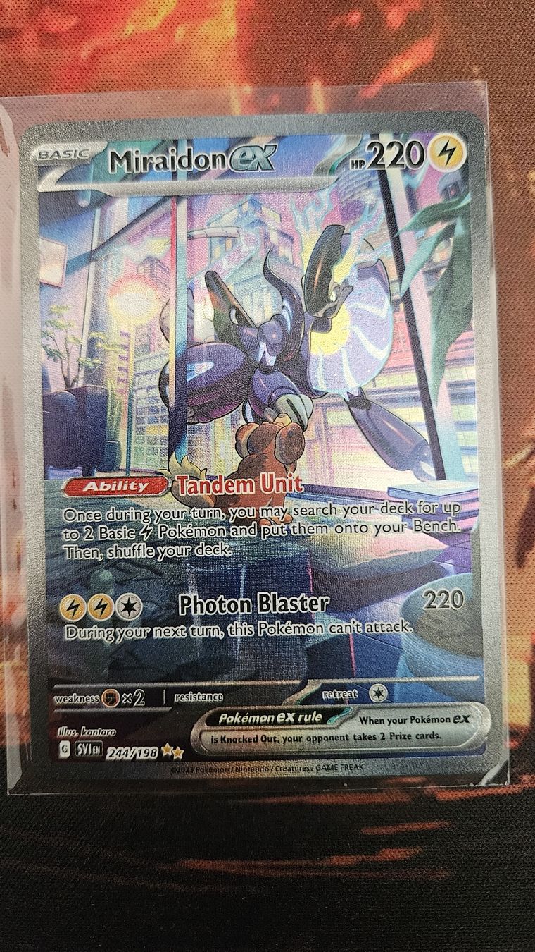 Pokémon Carte collezionabili: miraidon ex 244/198 – Nuovo (secondo la descrizione) da Castel San Pietro venduto da pie_k8j6