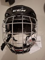 Eishockeyhelm CCM FL40 mit Gitter schwarz Grösse L neu