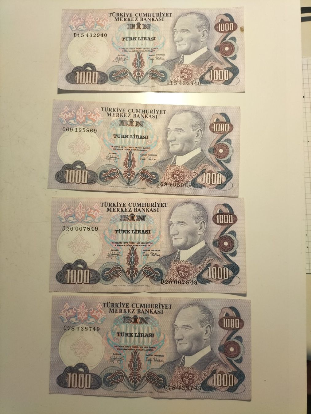 Banconote: Türkei - Banknotensammlung – Usato da Innerberg venduto da simon30432
