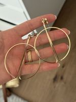 Ohrringe Creolen geometrisch goldfarben