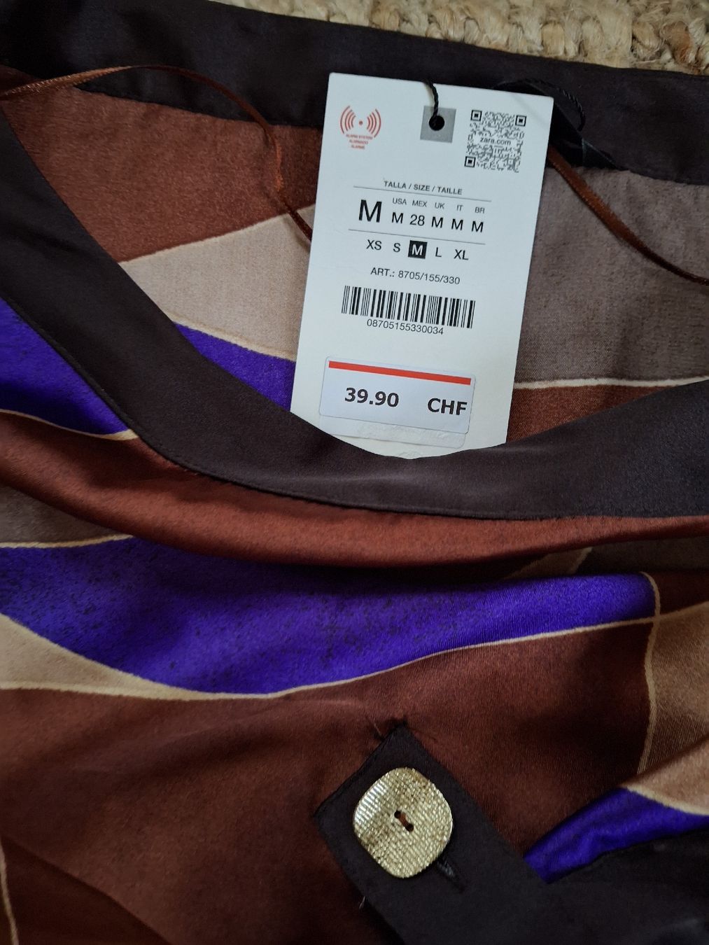 Zara Completi & Tailleur: Ensemble Zara M brun, doré et violet NEUF – Nuovo e nell'imballaggio originale da Lausanne venduto da Cognitia 4