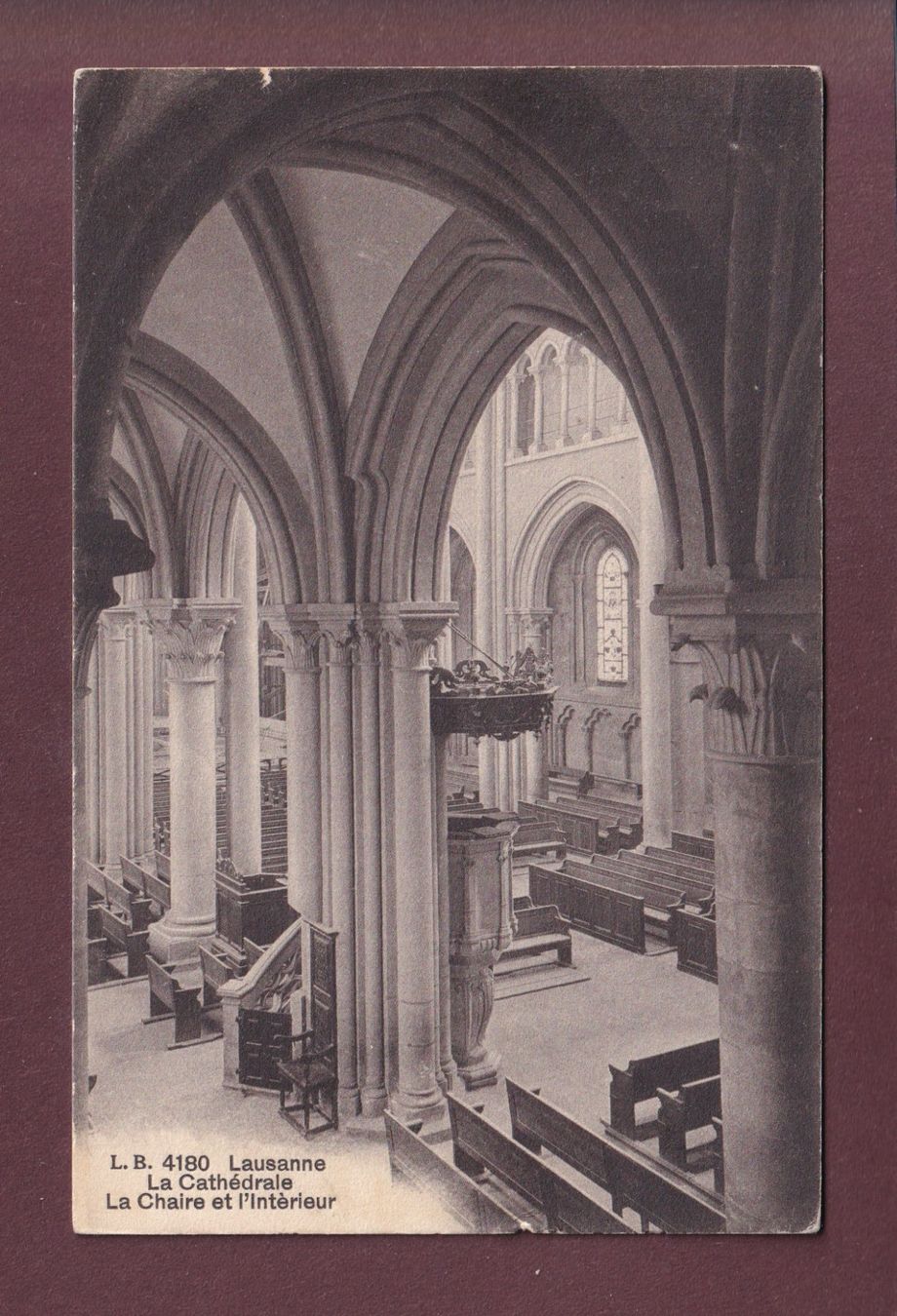 Cartoline postali: LAUSANNE - Cathédrale - 1925 – Usato da Pully venduto da nicecards