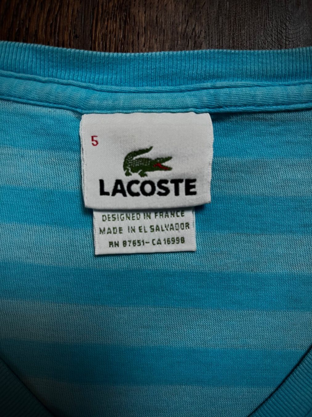 Lacoste T-shirt: Blaues Lacoste Shirt – Usato da Lindau venduto da KT_Vintage 2
