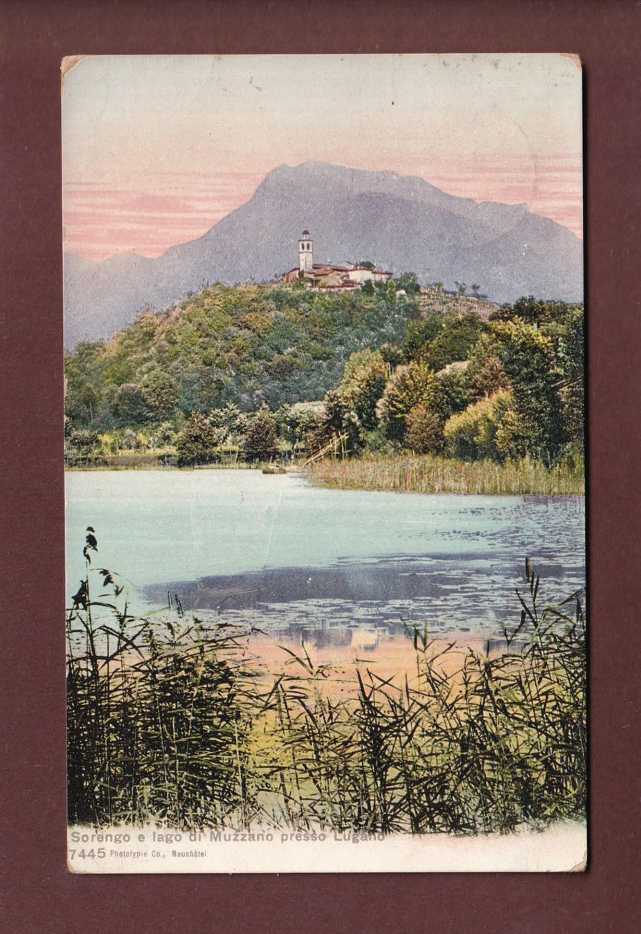 Cartes postales: SORENGO e lago di Muzzano - 1922 – D'occasion à Pully par nicecards-shop