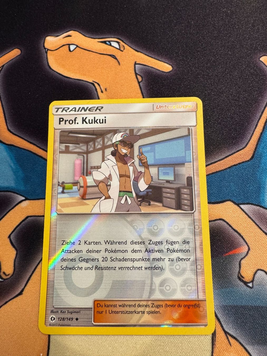 Pokémon Sammelbilder & Trading cards: Prof. Kukui (SUM 128) - Reverse Holo - Sonne & Mond – Neu (gemäss Beschreibung) aus Bülach von Pfrenzel