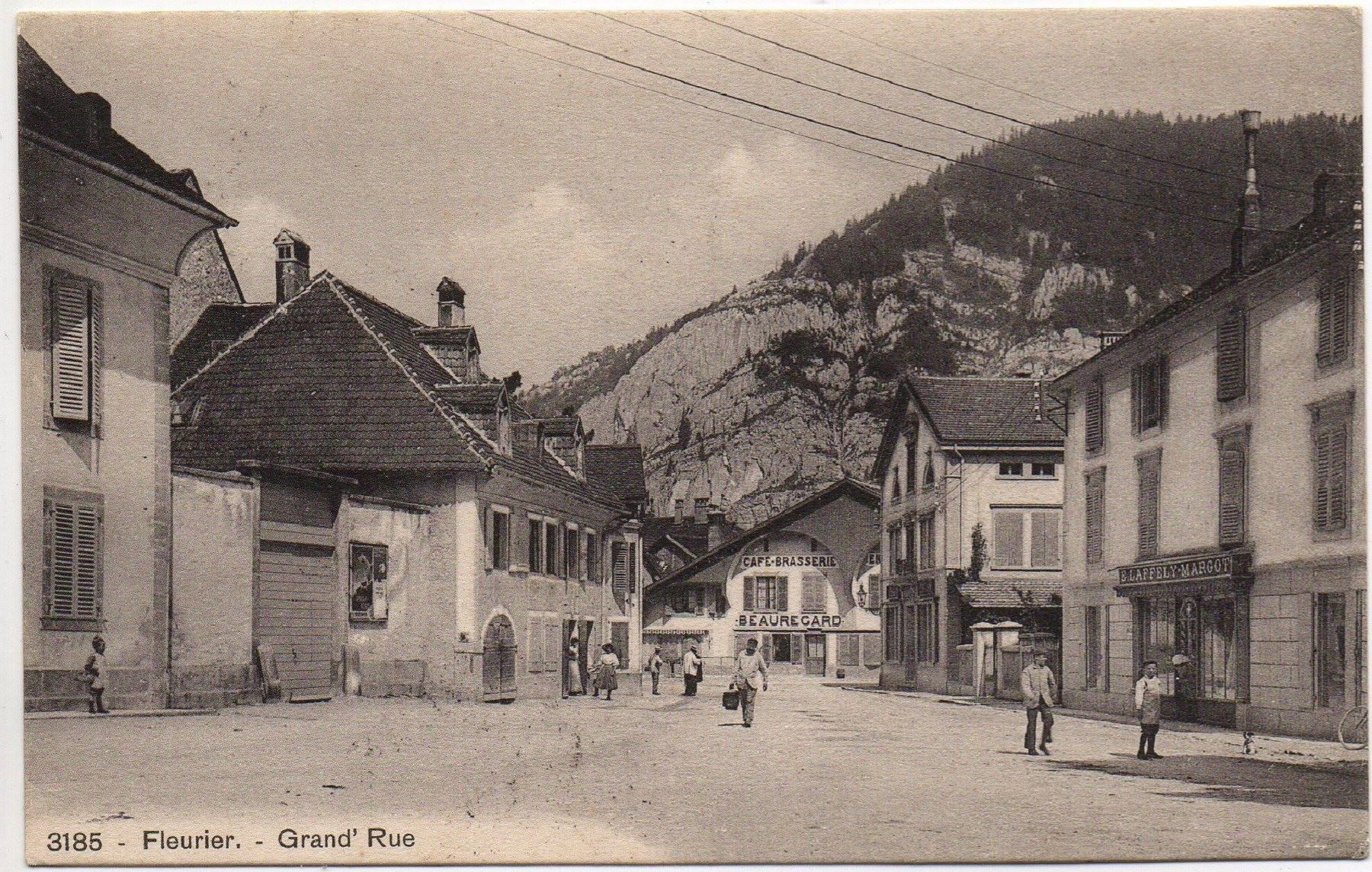 Cartoline postali: FLEURIER Grand' Rue – Usato da Jona venduto da philajona