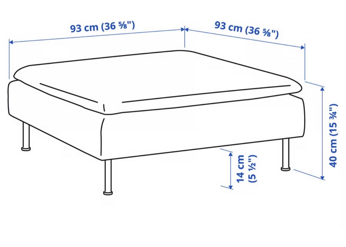 Sofas: Sofa Söderhamn mit Hocker beige – D'occasion à Zofingen par sel_55fl 7