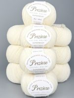 100% Merinowolle extrafine Set 10 Knäuel Naturweiss
