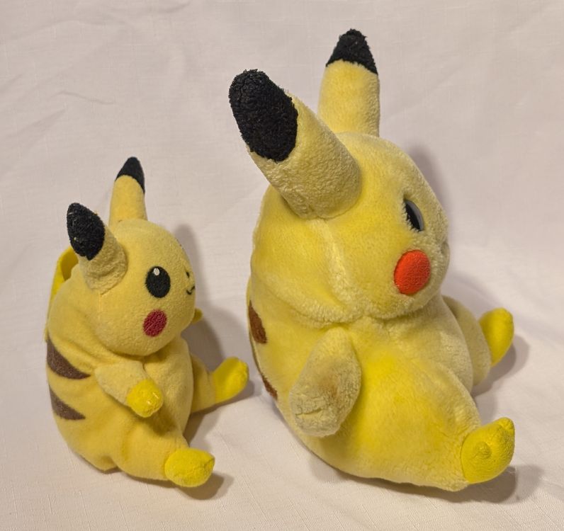 2 Pokemon Pikachu Plüschtier Vintage  Nintendo Habsro1999 4