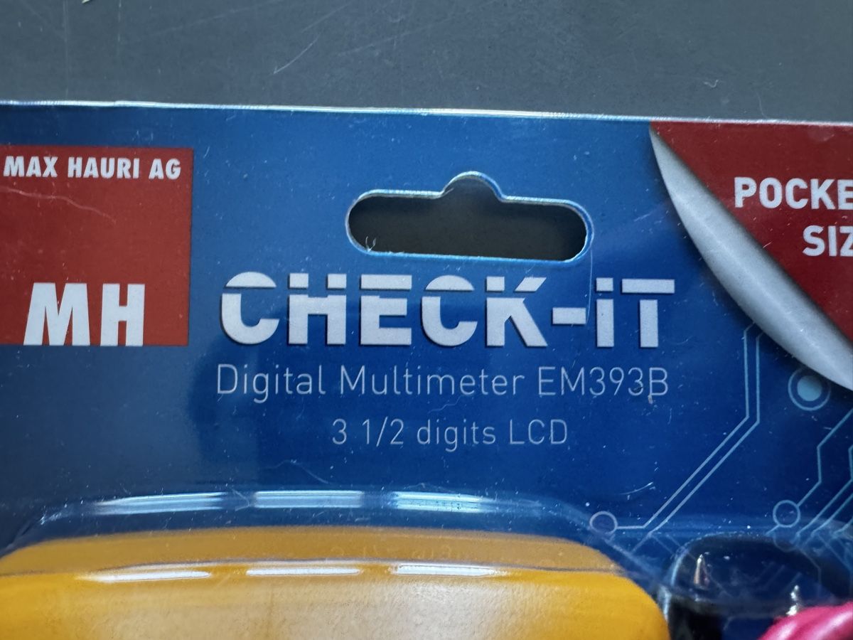 Messen: Digital Multimeter EM393B CHECK-IT neuwertig – Neu und originalverpackt aus Basel von bau_6tk8 2