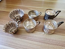 Lot de 6 petites tasses vintage