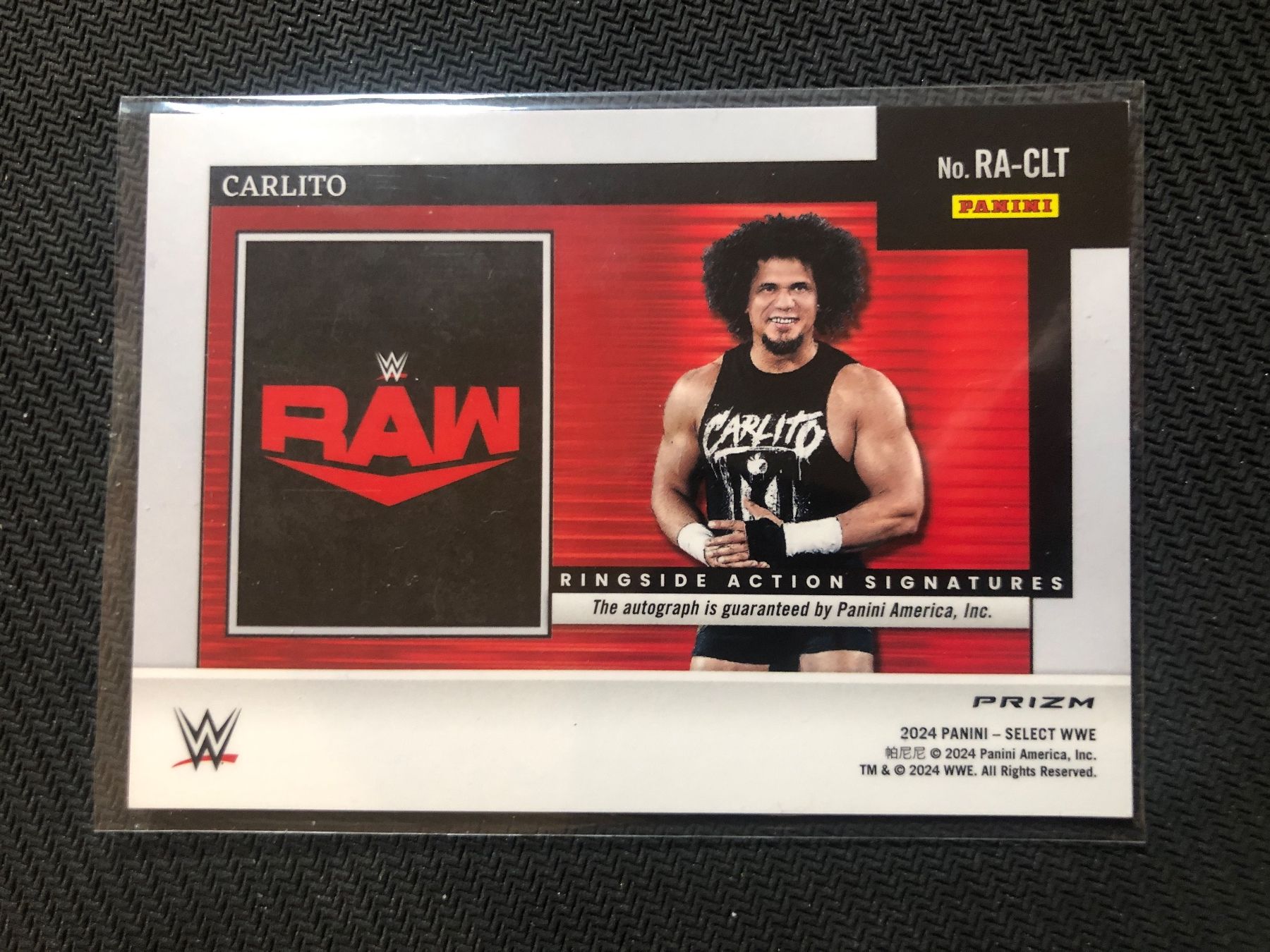 Topps Carte collezionabili: Panini Selet WWE Carlito Autogramm – Usato da Wangenried venduto da Garagara 1