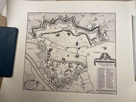 Nachdruck Stich: Grundriss der Stadt Zürich 1705, J.H. Vogel