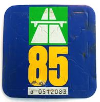 Vignette 1985 Autobahnvignette 85, gebraucht. 1. Vignette !